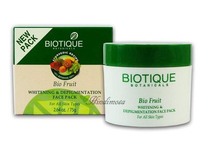 Biotique 水果無瑕淨白面膜 Bio Fruit Flawless Whitening Face Pack 75g