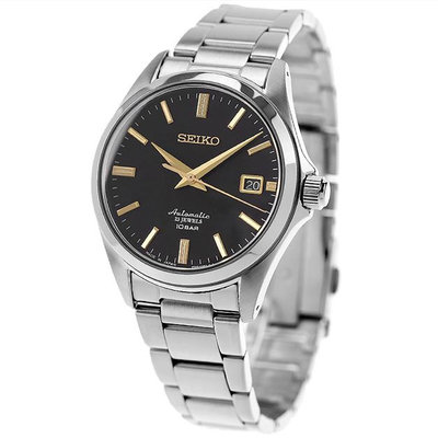 SEIKO  Mechanical SZSB014 日本製 機械錶 40mm 黑色面盤 不鏽鋼錶帶 男錶女錶