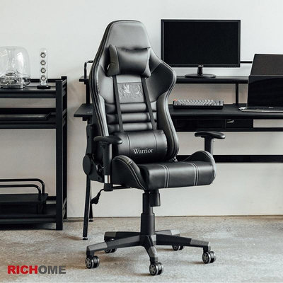【現貨】RICHOME CH1352 WARRIOR魅影電競椅(可調節頸枕)-2色 電競椅 電腦椅 辦公椅
