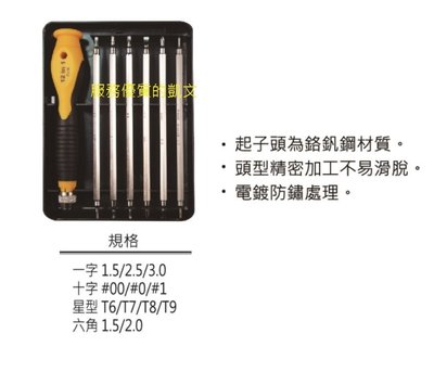 精密起子組、綜合起子組 、替換式起子 12 IN 1 長度可調整 (星形、一字、十字、六角)