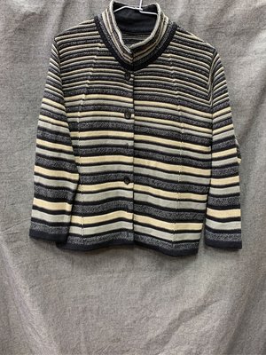 Pleasing 針織 條紋 外套 日本製