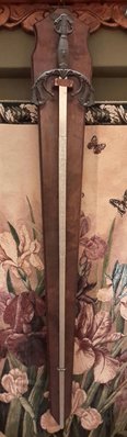 【波賽頓-歐洲古董拍賣】歐洲/西洋古董  意大利早期 西洋長劍(長度110cm)