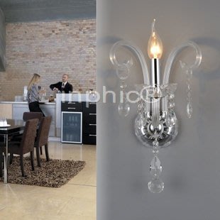 INPHIC-現代簡約水晶壁燈具透明壁燈客廳燈房間走道燈水晶燈