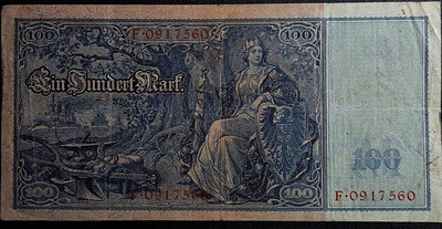 1910年德國10MARK 紙鈔