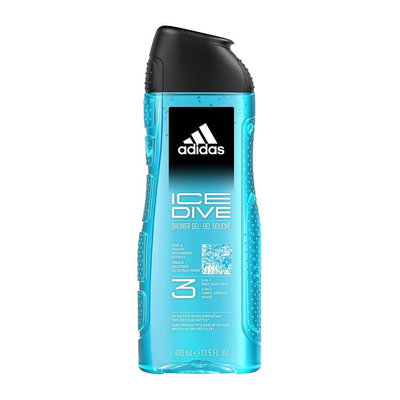 【adidas 愛迪達】三效潔顏洗髮沐浴乳-品味透涼(400ml)【6170】