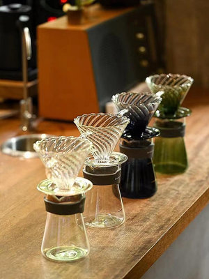 Brewista新款 手沖咖啡套裝 影子濾杯 X雙層透明玻璃滴濾杯分享壺.