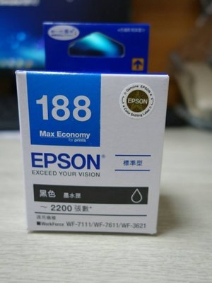 ╭☆超印☆╮☆《含稅》EPSON T188/T188150 原廠墨水匣適WF3621 / WF7111 ⑥