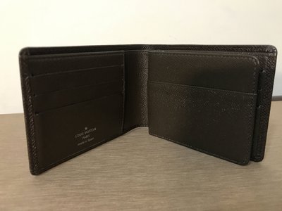 LV Louis Vuitton Taiga牛皮 多夾層 短夾 M30442 絕版品