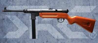 【WKT】SRC MP41 SR-41 全金屬電動槍，德軍二戰衝鋒槍(精緻實木後托)-GE-0641TM III