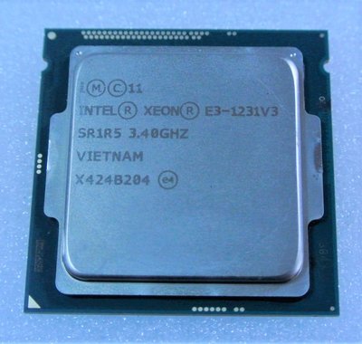 ~ 駿朋電腦 ~  Intel Xeon E3-1231v3 SR1R5 3.4GHZ 1150腳位 附風扇 $1500