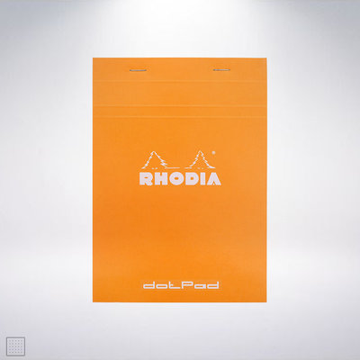 法國 RHODIA Head-Stapled Dotpad A5 點格上掀式筆記本: 橘色/Orange