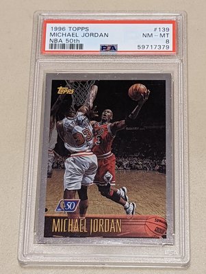 1996-97 Topps NBA at 50 #139 Michael Jordan PSA8