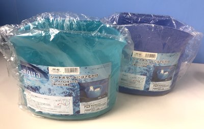 (日本製)(特價!!)YAC海藍系列車用大置物桶(深藍PF-43/淺藍PF-42)(日本原裝)【kuma汽車精品小舖】