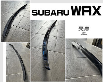 小傑車燈精品-全新 SUBARU 速霸陸 IMPREZA WRX STI 亮黑 平貼式 尾翼 鴨尾