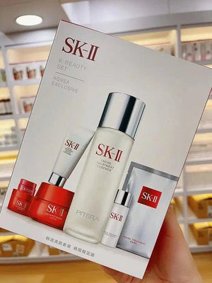 SK-2 SK-II 韓流美肌套裝基礎神仙水230ml大紅瓶面霜80g套裝【小太陽美妝】