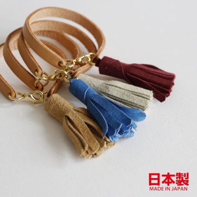 日本製麂皮流蘇皮製手鍊 ins日本設計Cheer手工編織皮革手環 閨蜜飾品