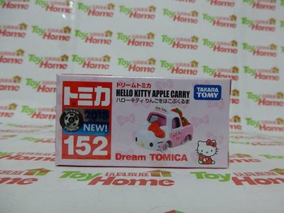 【日版】Dream/Hello Kitty/凱蒂貓/NO.152/2018新車貼紙~TOMY TOMICA