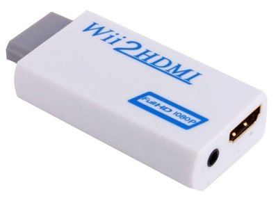 帶音源 Wii 轉 HDMI線 WII TO HDMI 轉換器 轉換盒 影像線 替代掉AV線 全新商品【台中大眾電玩】