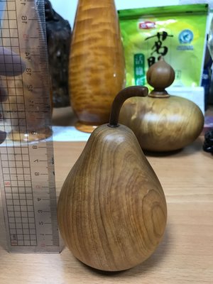 台灣 肖楠 福瓜 聚寶瓶 觀音瓶 黃檜 紅檜，高約13cm