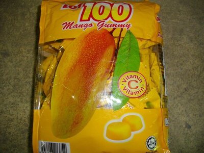 LOT100  一百份  一百分 芒果軟糖 水果QQ糖 芒果口味 1公斤