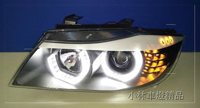 ※小林車燈※全新外銷件 BMW E90 06 類 小改款 LCI 酷亮版 3D C型導光 光圈魚眼大燈方向燈LED