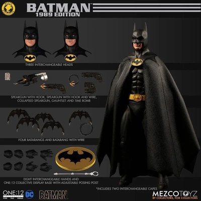 官網限定 美版 MEZCO One:12 DC Batman 蝙蝠俠1989 電影版