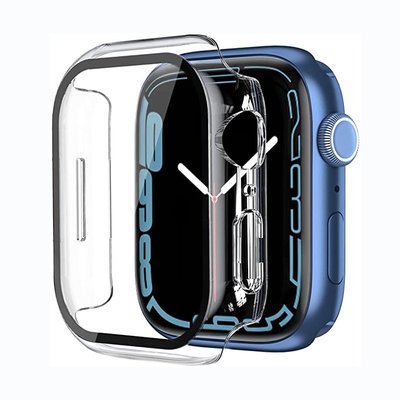 適用Apple Watch7保護殼 一體式保護殼 玻璃保護貼蘋果手錶7 41mm 45mm 保護殼-現貨上新912