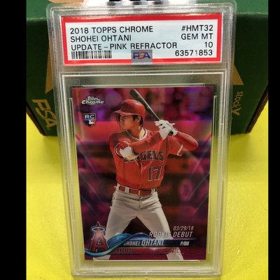 Topps Chrome Update Pink Refractor Ohtani rc psa10 HTM32 大谷