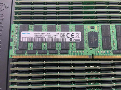 電腦零件三星32G DDR4 2133 2400 2666 2933 3200 ECC REG 服務器內存條筆電配件
