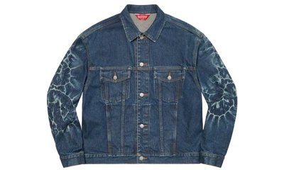 Supreme shibori denim trucker jacket M