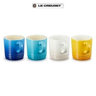 Le Creuset 瓷器里維埃拉系列英式馬克杯350ml 地中海藍/加勒比海藍/蛋白霜/杏桃黃 特價580元