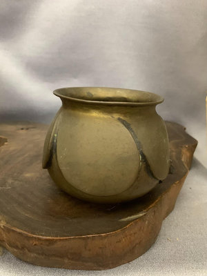 日本老銅器 銅建水 茶盂