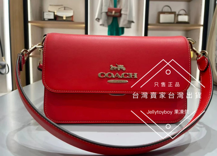 COACH 精品包包折扣款限量款CA174 皮革款現貨BRYNN 翻蓋包大