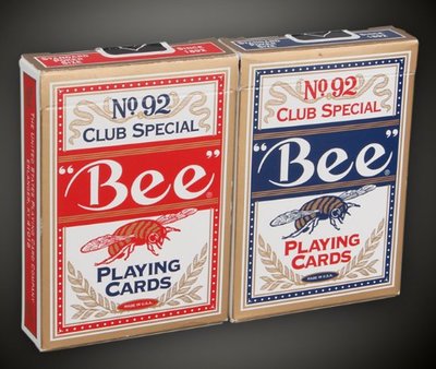 Bee 撲克牌 德州撲克 1副裝 BEE美國 藍色/紅色任選 蜜蜂牌