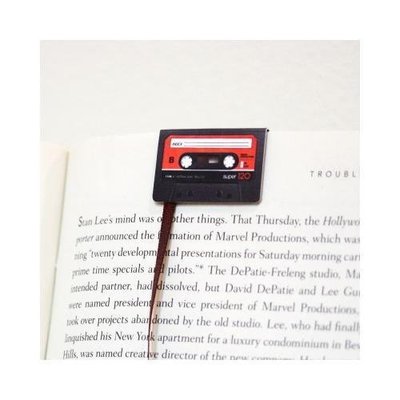 ❅PAVEE❅ 韓國StudioDingDong~ Cassette Tape 創意卡帶造型磁性書籤(3入)