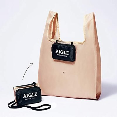 《瘋日雜》B052日本雜誌MonoMax附錄 AIGLE 側背包肩背包 手提包手提袋托特包 兩用包折疊收納袋購物袋