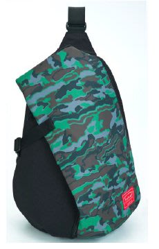 全新法國品牌PROMAX-iPad單肩背包 後背包-黑迷彩綠色 水滴包