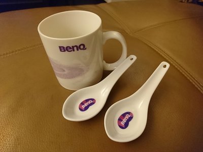 買BenQ馬克杯送兩個BenQ湯匙