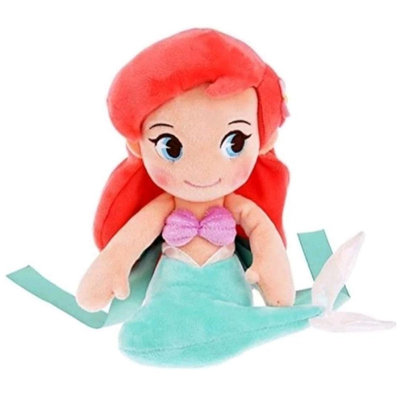 二手 日本迪士尼商店 小美人魚玩偶（不包含毯子）Disney store Ariel娃娃 愛麗兒安撫玩偶 艾莉兒人偶擺飾