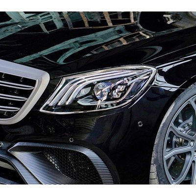 【JR佳睿精品】Benz S W222 2017-UP 鍍鉻大燈框 前燈框 頭燈 飾框 電鍍 改裝 配件 台灣製