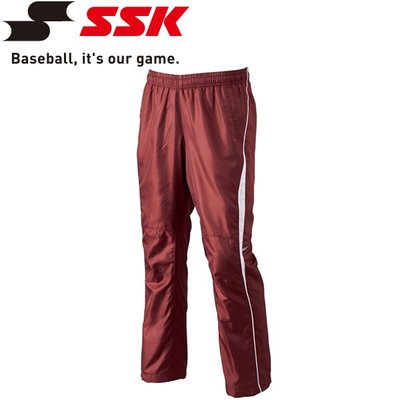 棒球世界全新ssk 日本商品bwp1412p 訓練長風褲運動長褲蓄熱保溫特價酒紅色不到5折