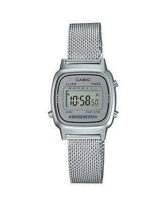 CASIO 卡西歐 熱銷復古小銀錶×黑框 方形數位電子錶LA670WEM-7 LA670WGA-1電子錶