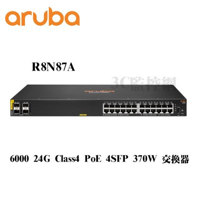 HP Aruba R8N87A 6000 24G Class4 PoE 4SFP 370W 交換器 switch