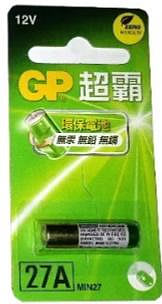 GP超霸27A/12V高伏特電池(1卡1入)