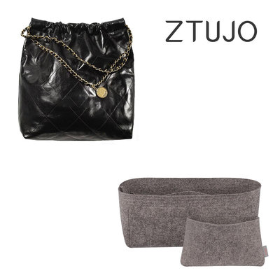內袋 包撐 包中包 【ZTUJO】適用于香奶奶Chanel22內膽包FlapBag英國毛氈收納整理包