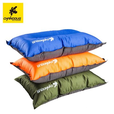 充氣床墊 夏諾多吉戶外便攜可收納海綿高回彈旅行枕頭自動充氣枕頭