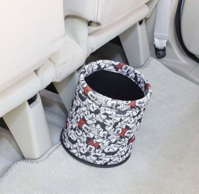 愛淨小舖-【WN-42】日本精品 NAPOLEX 米妮圓型垃圾桶 米老鼠 家用小垃圾桶