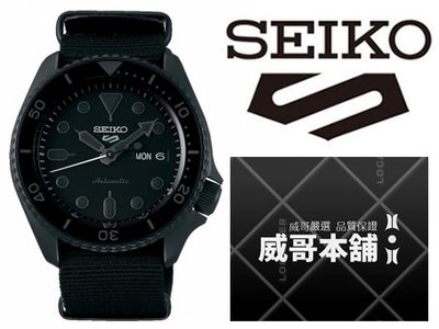 【威哥本舖】日本SEIKO全新原廠貨【附原廠盒】 SRPD79K1 5 Sports系列 帆布錶帶 4R36黑水鬼機械錶