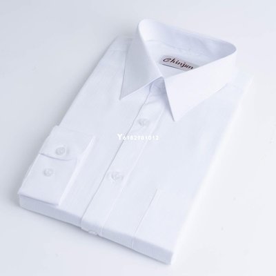 熱銷 CHINJUN抗皺襯衫-長袖，白底白條紋，款式編號: 8026-可開發票