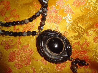 賈人藝術-西藏天眼珠-鈣化時輪金剛項鍊-(已加持)-(賣場上都是公司貨)